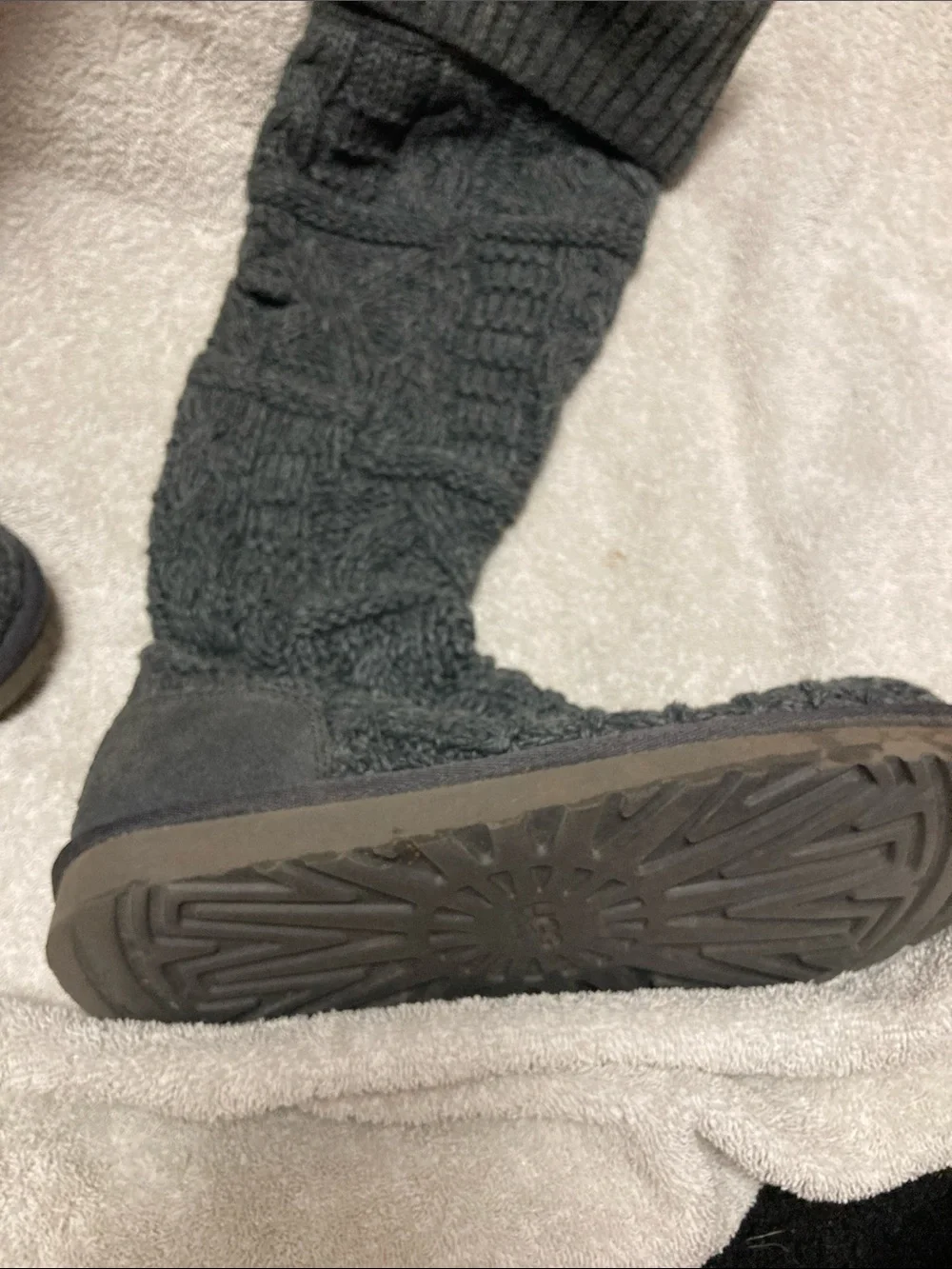 Women's UGG Over-the-Knee Twisted Cable Boots